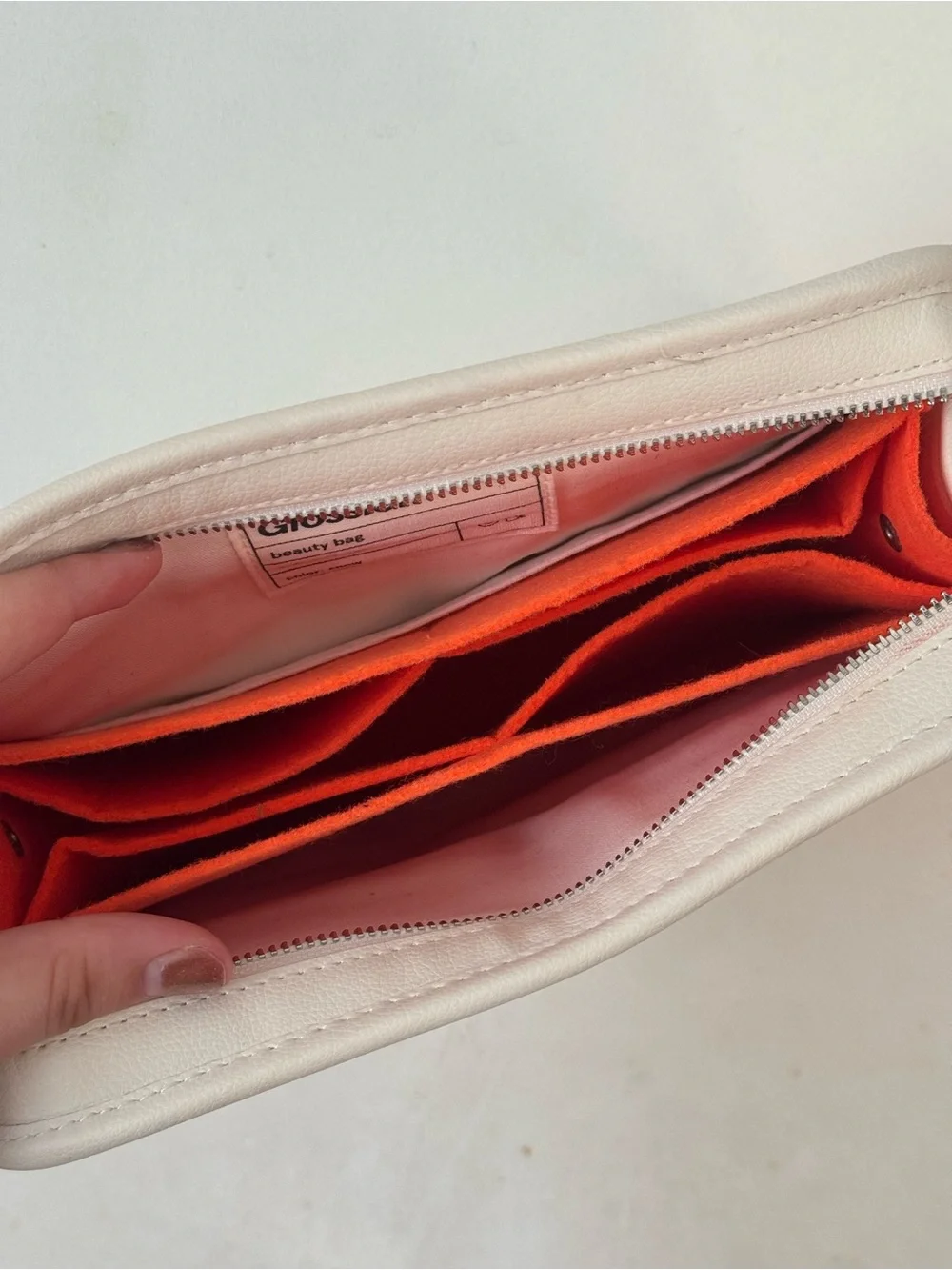 Limited Edition Glossier Leather Makeup Bag